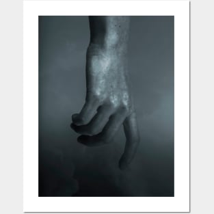 Hand Abstract Digital Artwork Photography Black and White Posters and Art